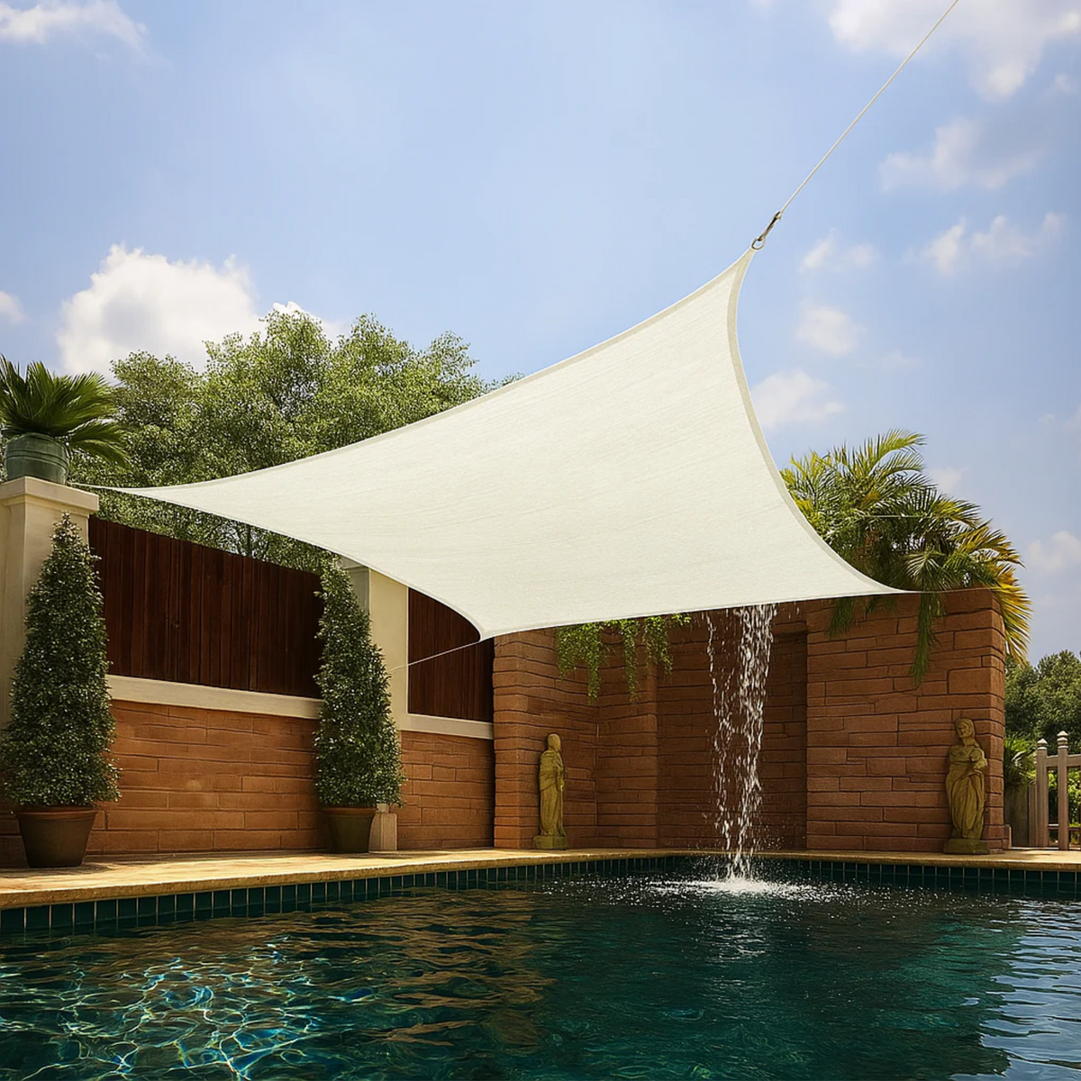 Toldo Portátil Impermeável Flexível e Resistente Com Proteção UV + Kit de Cordas