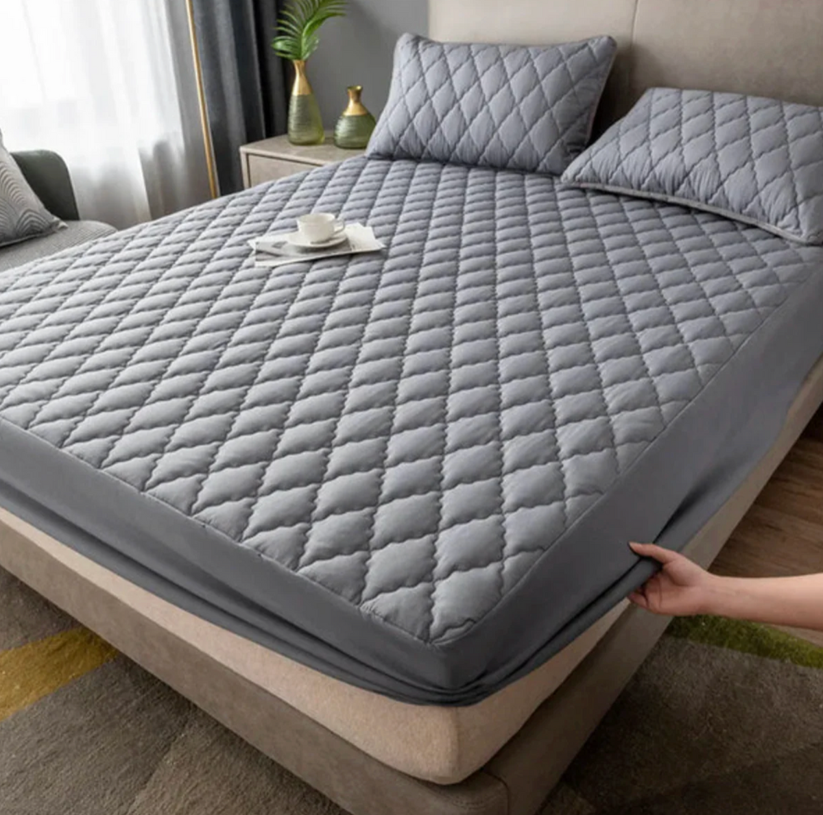 Protetor de Colchão Impermeável com Elástico