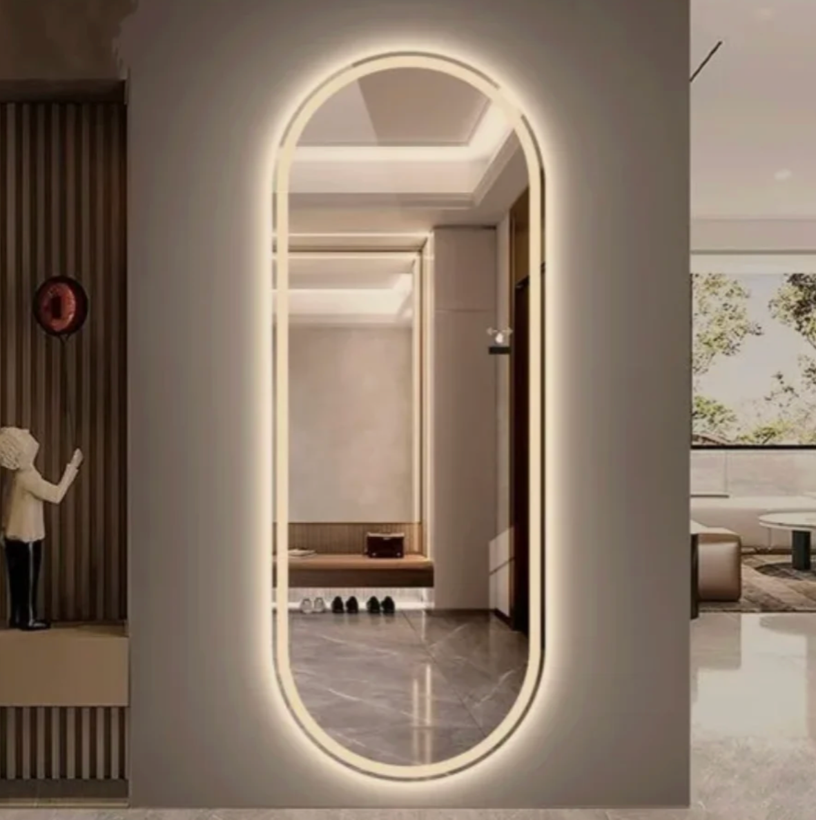 Espelho Led Penteadeira com Sensor Touch Screen