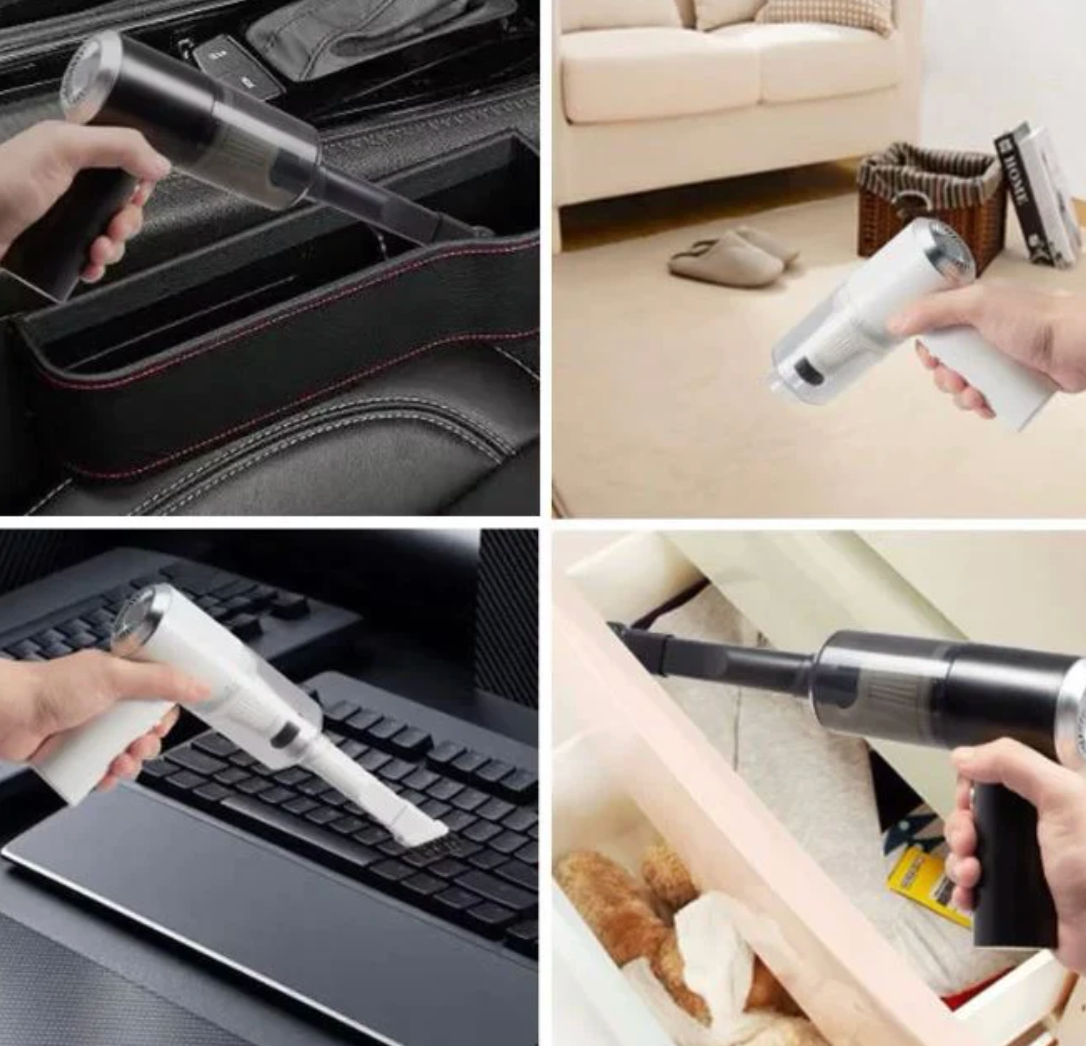 Mini Aspirador de Pó Portátil 4 em 1 Pro Max - Recarregável