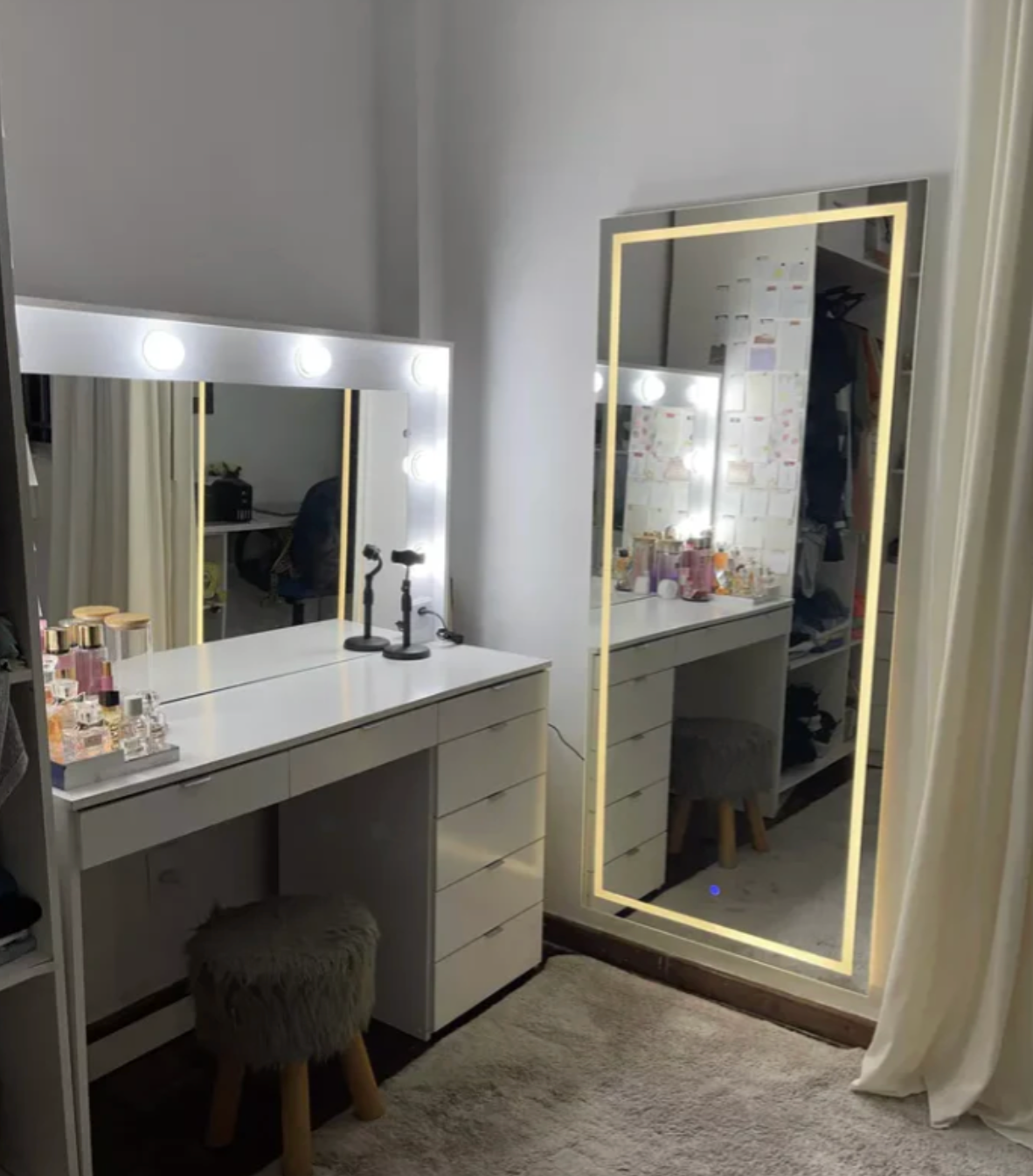 Espelho Led Penteadeira com Sensor Touch Screen